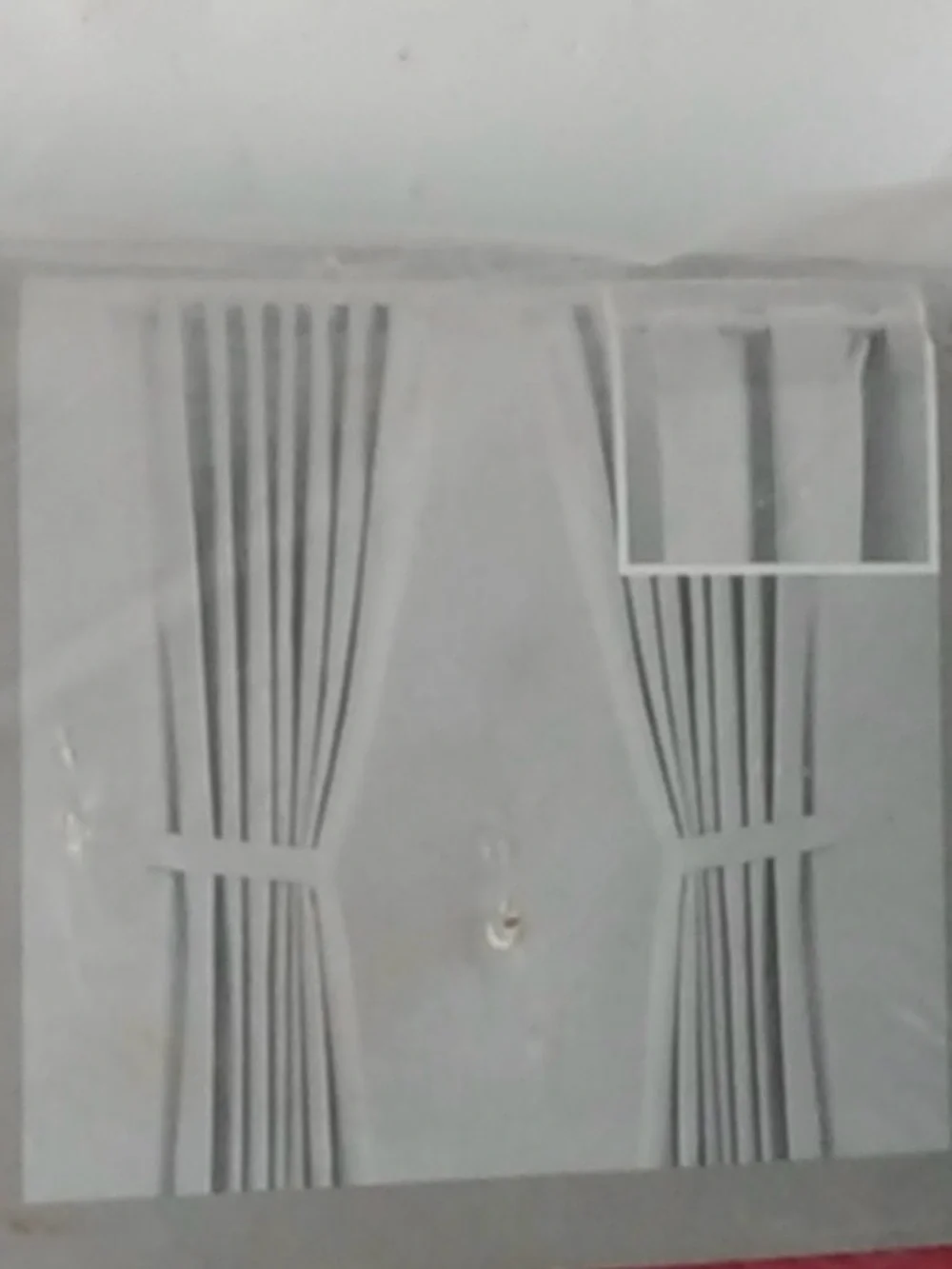 IKEA RITVA RED 2 panel curtain set NWOT